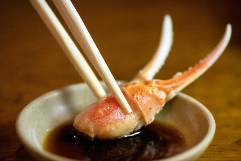 crab claw sashimi
